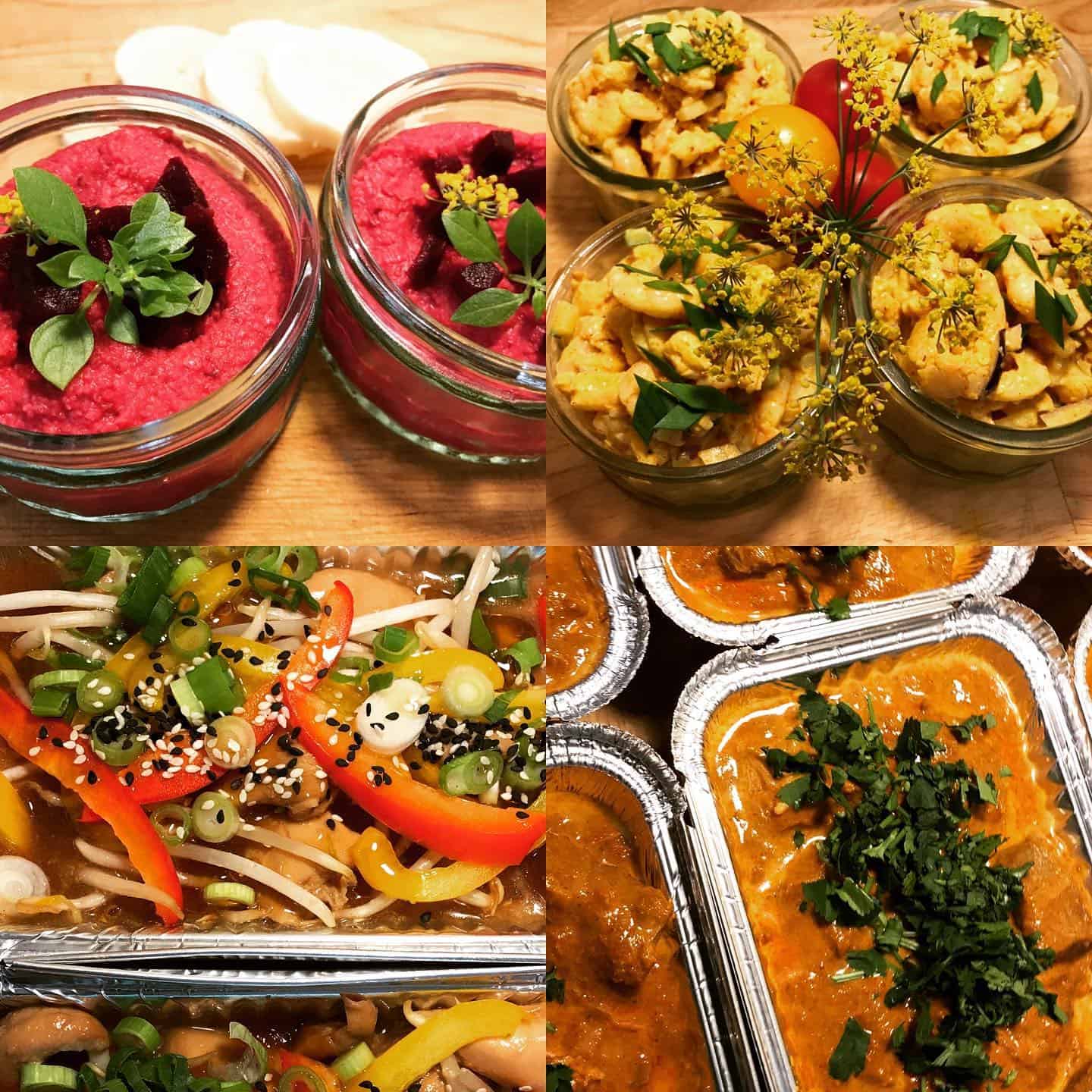 Restaurant quality food delivered to your door by Foxes Catering