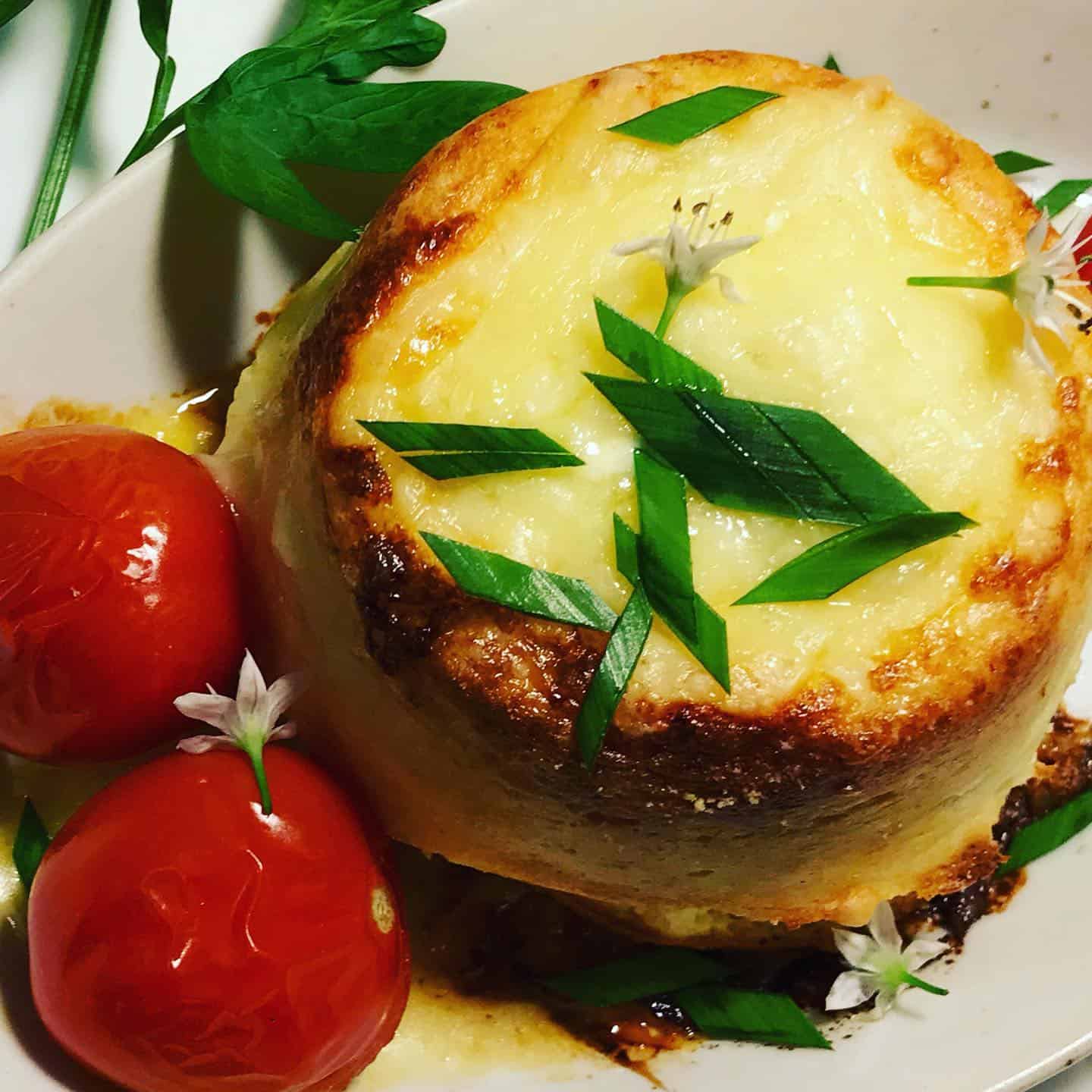 Twice baked smoked haddock souffle - delivery food from foxes catering